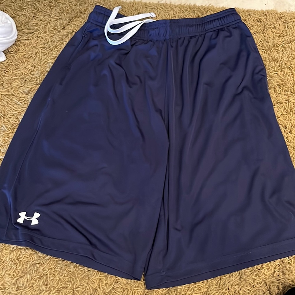 Underarmour men's navy athletic shorts